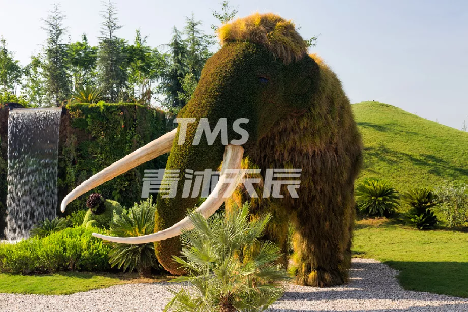 大象植物雕塑