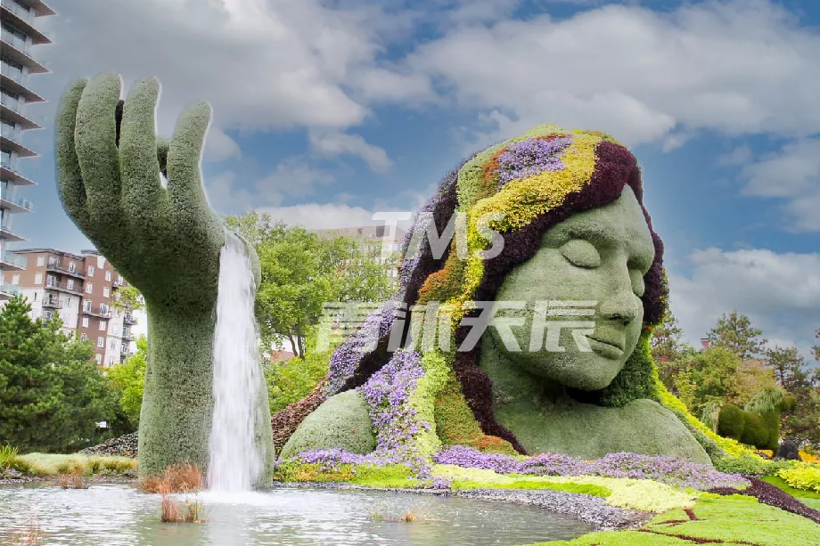 人物主题植物雕塑